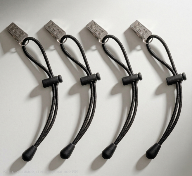 바지 밑단 클립 무손상 기장 조절 간편 고정 데일리용, 4개, 블랙