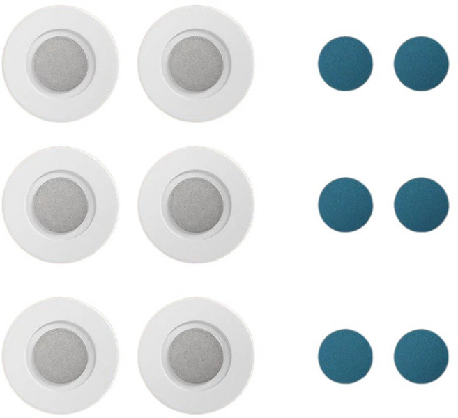【隔日達】收納磁鐵貼片 磁吸貼 牆壁收納 無痕貼 強力磁貼, 升级款【6个装】（可吸遥控器/插排）, 6個