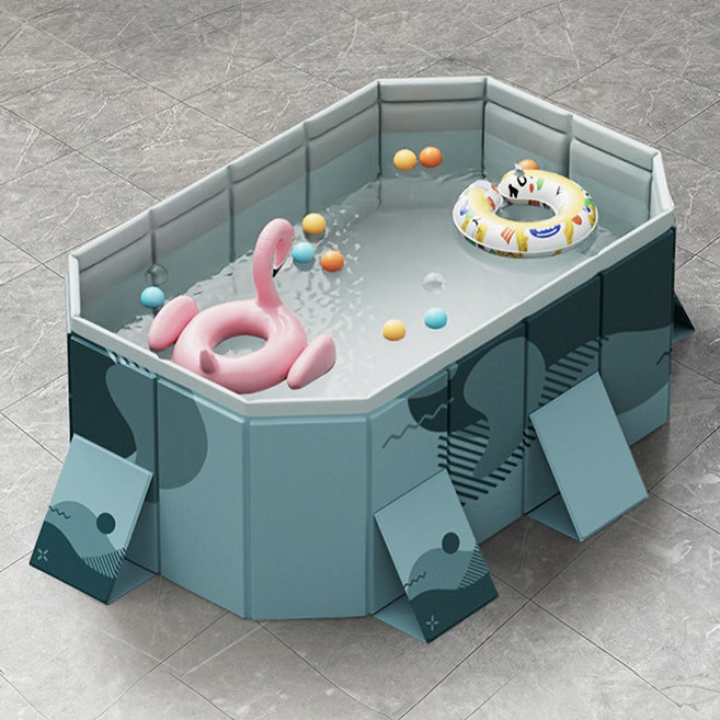 크크섬 물놀이 접이식 수영장 가정용풀장 이동식 대형 간이수영장, 1개