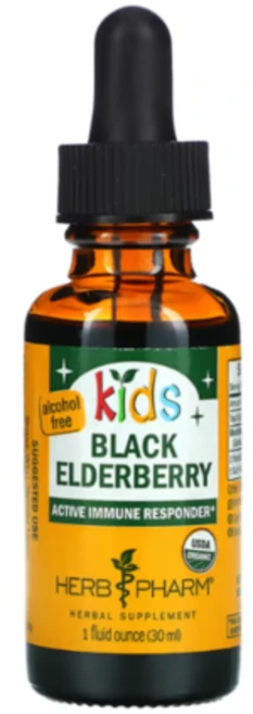 허브팜 키즈 블랙 엘더베리, 1개, 30ml - 쿠팡