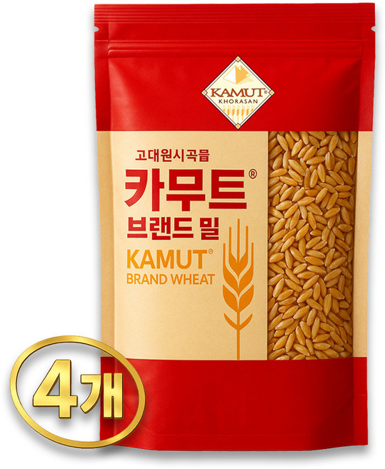 고대곡물 정품 카무트쌀, 1kg, 4개