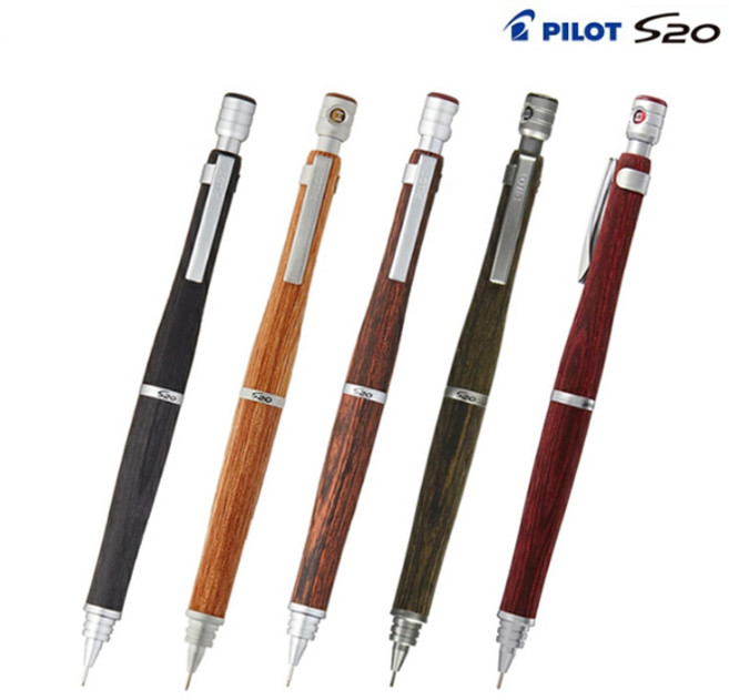 파이롯트 S20 원목 샤프 블랙 HPS-2SK-B5, 0.5mm, 1개
