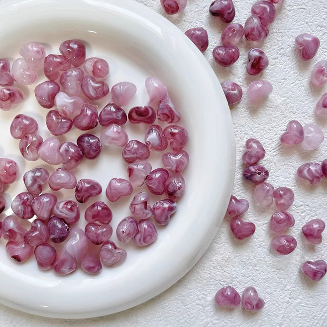 30개 10 12MM 목걸이 재료 고리 만들기 수공예품 열쇠 보석 비즈 액세서리에 크리스마스 컬러 멀티 DIY 팔찌 러브