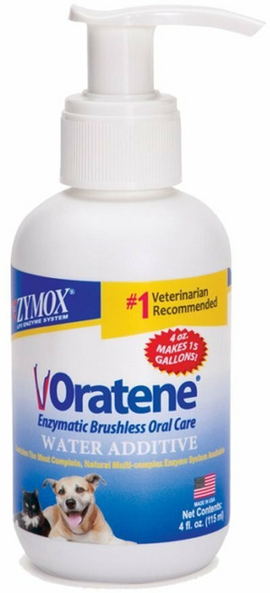 ZYMOX Oratene 三酵合一 口腔清潔 洗毛精 潤絲精 潔牙軟膏 口腔軟膏 清耳液 犬貓用, 1個, 飲水潔牙劑115ml