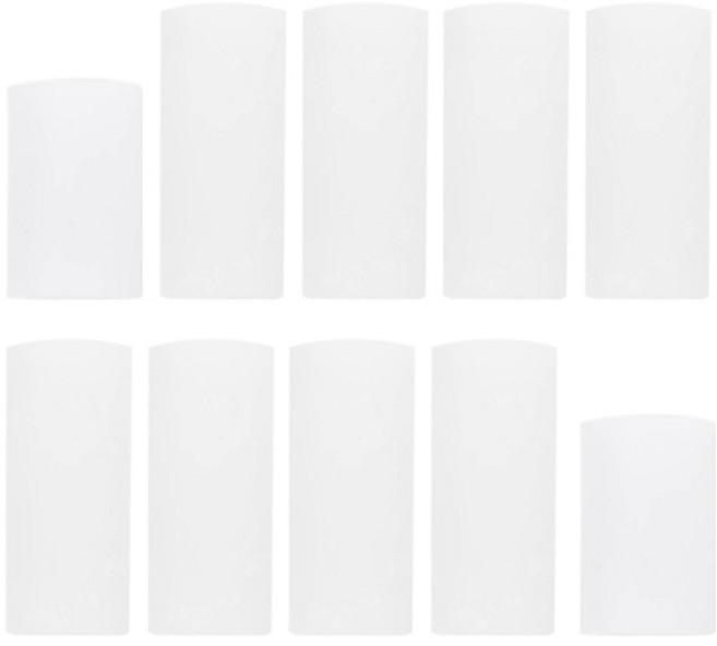 지오비즈 실리콘 손가락 골무 오픈형 10종 세트, 화이트, 1세트