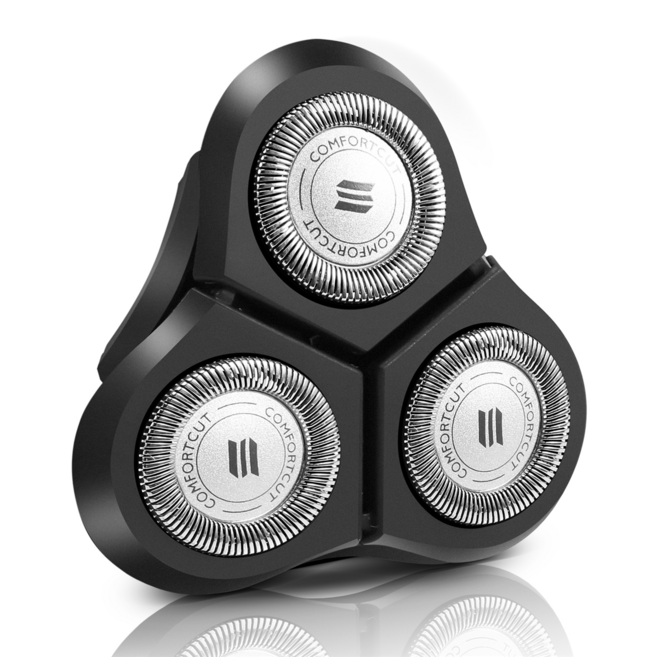 필립스 Norelco SensoTouch 2D 면도기 1150X 1160X 1170X 1180X 등용 RQ11 교체 헤드, 블랙&amp;실버