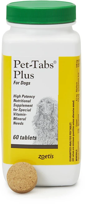 펫-탭스 플러스 종합 비타민 및 미네랄 보조제 특별 영양 요구 사항이 펫-탭스 플러스 종합 비타민 및 미네랄 보조제 특별 영양 요구 사항이 있는 개용 씹어 먹는 정제 60정, 1개, 60 count - 쿠팡