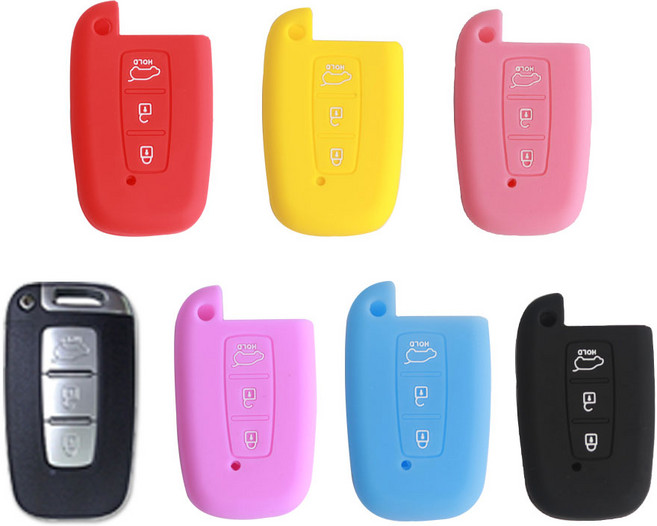 실리콘 자동차 키 케이스 키홀더 키 커버, 01.H-1, 블루