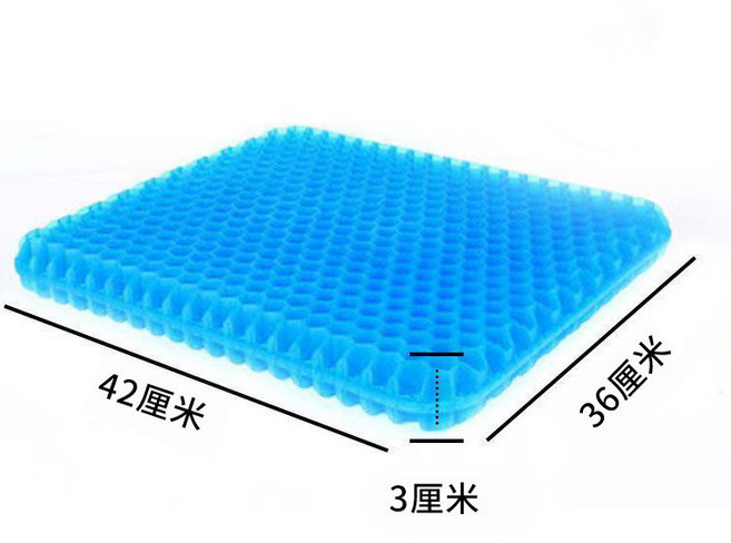 涼感凝膠坐墊 蜂巢結構 42x36x6公分 散熱透氣