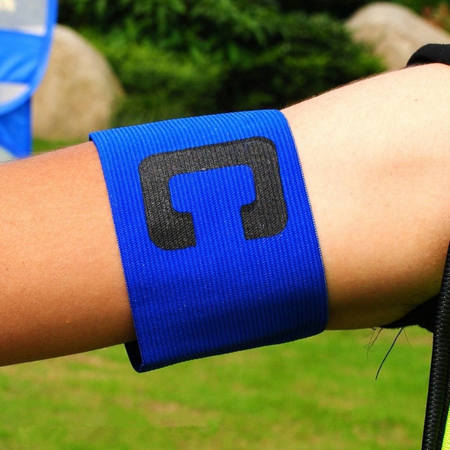 축구 주장팔밴드 캡틴완장 조기축구 암밴드 풋살 풋볼, C) 블루, 1개
