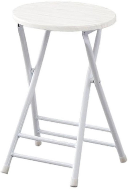 카페인테리어 미니스툴 베이직컬러 접이식 우드체어/ 1인가구 소형아파트 간이의자, 1개, 화이트