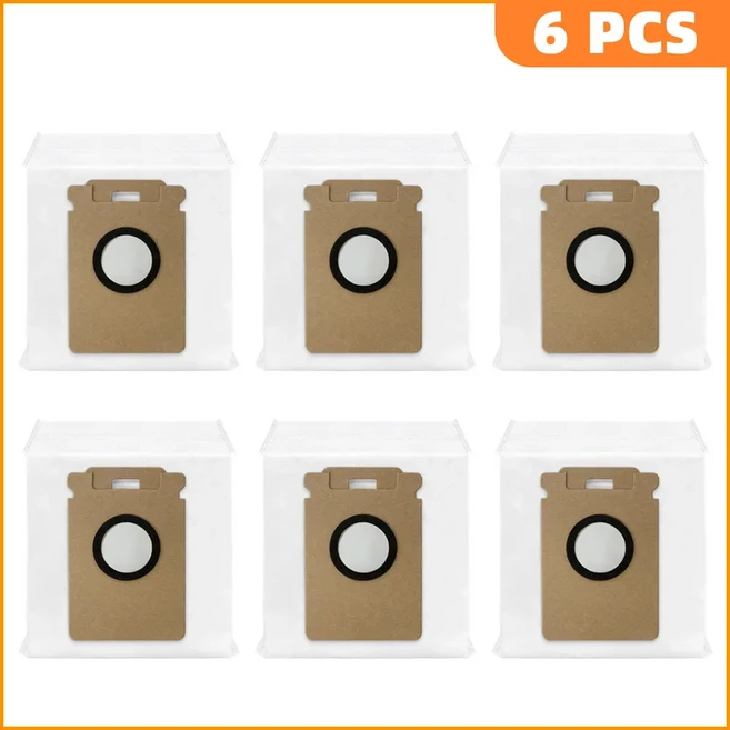 Roborock H60 Hub Ultra 호환 먼지봉투 고효율 필터 진공청소기 액세서리, 03 6 Dust Bags