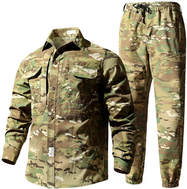 BLACK K7 남자 작업복 남녀공용 용접복 전술복 세트 빅사이즈 야외 낚시복 상하의세트 봄 가을 여름 작업복 현장 작업용