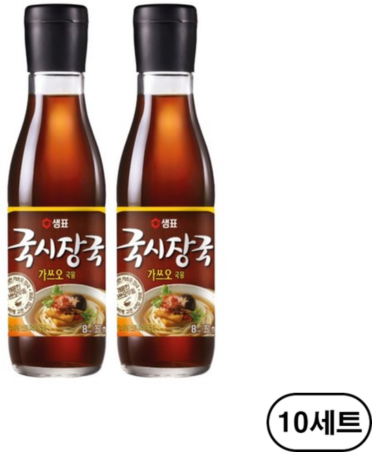 샘표 국시장국 가쓰오국물 멸치육수 우동 소바 어묵탕, 350ml, 20개