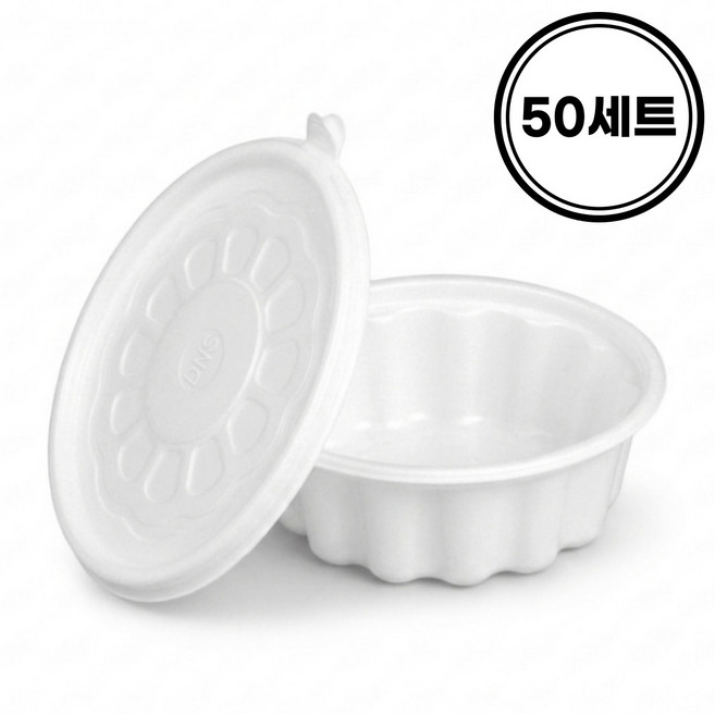 일등팩 국내생산 195파이 칼국수 냉면 면용기 (소) 백색 50개 몸통 뚜껑 세트 JH, 50개입, 1세트