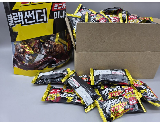 블랙썬더 미니 초코바, 35개, 12g