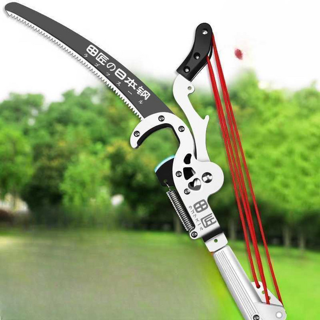 일제 고지톱 장대 전지 가위 나무 톱 전정 고지 과수원 가지치기 3.5m-8.5m 연장톱, 일본 4.5m 고지 가위, 1개