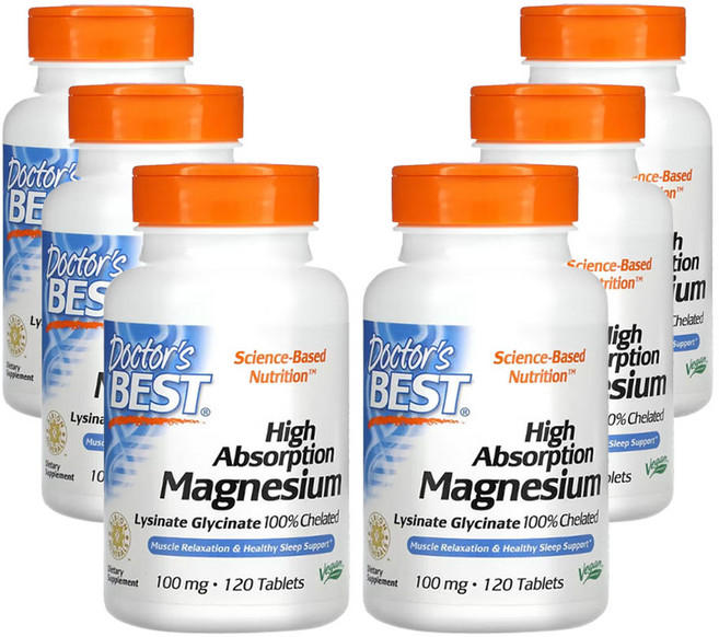 닥터스베스트 고흡수 마그네슘 100mg 120정, 6개