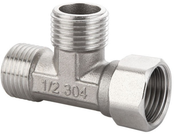 minh 수도세면대 변기 고압호스 연결 연결 T 엘보 다용도 스텐레스 밸브, 2세트