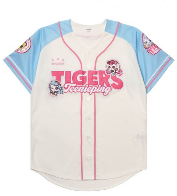 기아 타이거즈 x 캐치! 티니핑 x 아이앱 스튜디오 레플리카 티니핑 유니폼 스카이 블루 논 마킹 버전