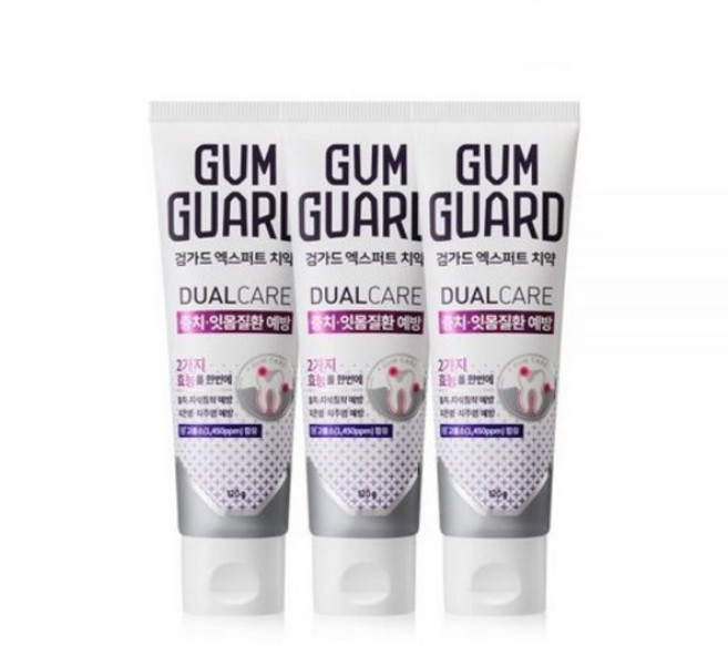 검가드 엑스퍼트 치약 120g 3개입 충치잇몸질환 임플란트 208933, 검가드 치약 120g 3개입208933