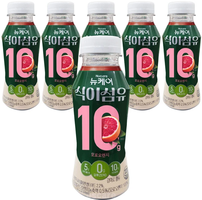뉴케어 식이섬유 모로오렌지맛 주스, 6개, 240ml - 쿠팡