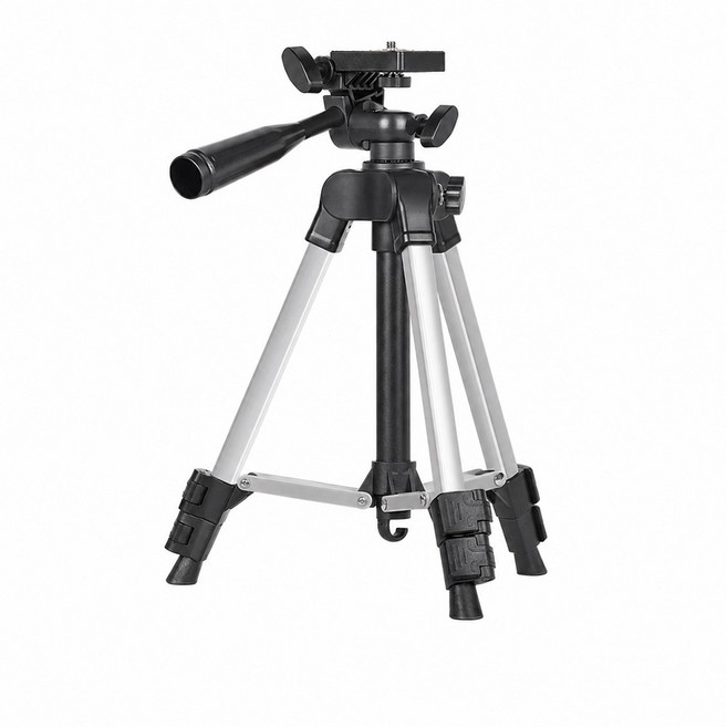 티놀지 초경량 3단 스마트폰 삼각대 /최대 63cm, 1개, 블랙+실버, T-3065