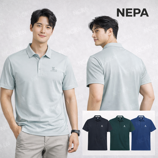 네파 남성 여름 트라이칠 반팔 카라/폴로 티셔츠 (7L35241)