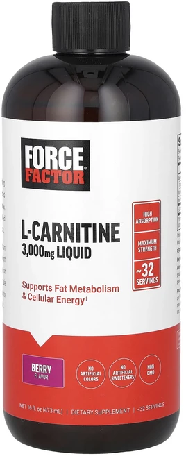신상할인판매 Force Factor 액상 L-카르니틴 베리 맛 3000mg 473ml(16fl oz) 최저가격, ForceFactor액상L카르니틴베리맛3000mg473, 1개, 473ml - 쿠팡