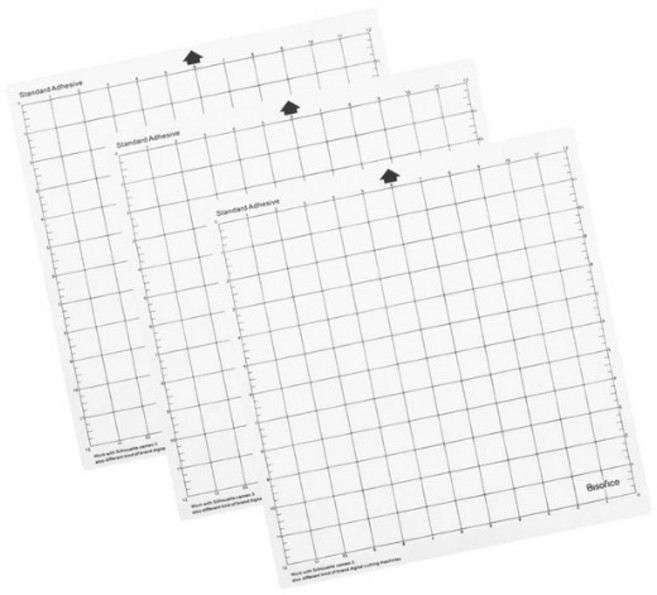 실루엣 카메오 호환 커팅매트 12x12인치 일반접착 3장 세트