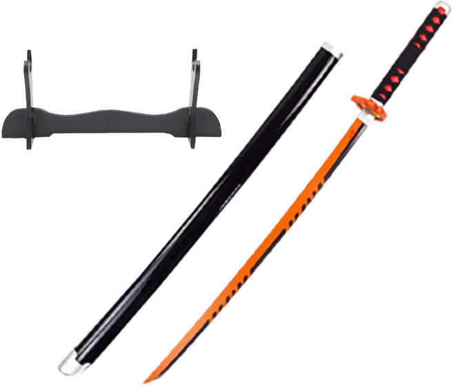 코스프레 검 일륜도 칼 목검 42종 75cm 104cm 거치대 포함, 04_카마 탄지D L-104cm KAL-L04