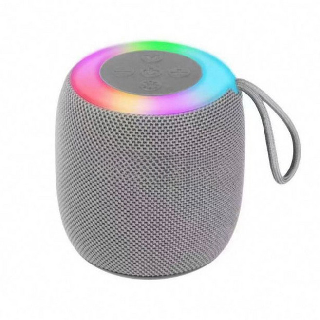블루투스 스피커 휴대용 미니 홈 분위기 조명 데스크탑 무선 스피커, 회색