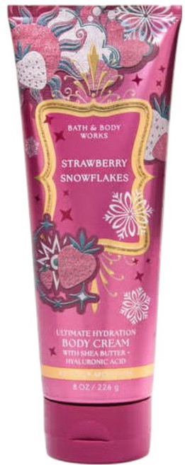 [Bath and Body works] 배쓰앤바디웍스 BBW 스트로베리 스노우플레이크 바디크림, 1개, 226ml