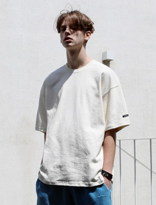 미니멀프로젝트 로버스트 헤비 오버핏 반팔티셔츠 MST127 아이보리