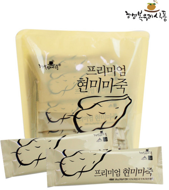 현미 마죽 30gx20스틱 x2봉 간편 아침 영양식, 현미마죽(30gx20스틱)x2봉, 2개, 600g