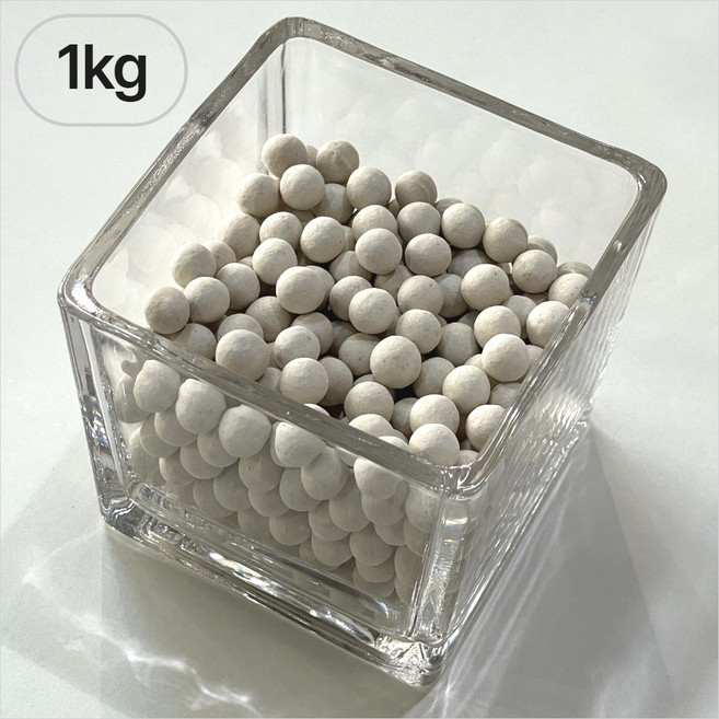 쵸록101 컬러 하이드로볼 세라믹볼 수경재배 컬러스톤 대립 1kg, 1개, 화이트