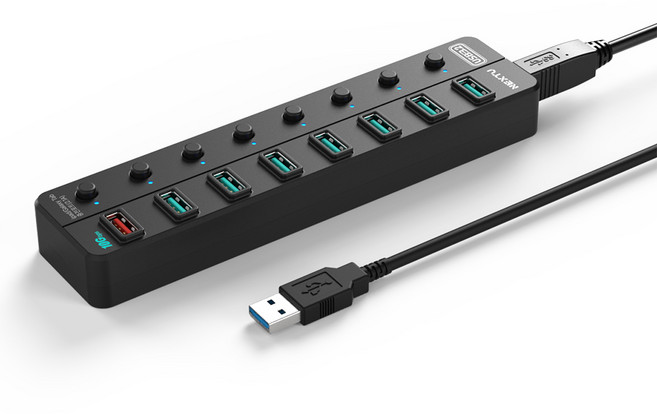 넥스트유 8포트 유전원 USB3.2 멀티허브 NEXT-UH358-10G, 단일제품, 2개