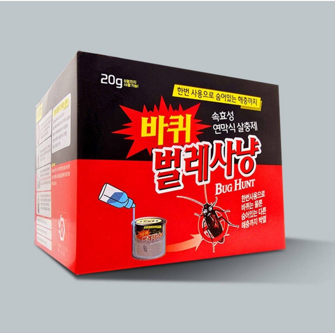 벌레사냥 바퀴벌레 벼룩 빈대 20g, 1개