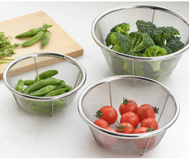 요시카와 스테인레스 스텐 채반 요시가와 3종세트 13cm 15cm 17cm SJ3466