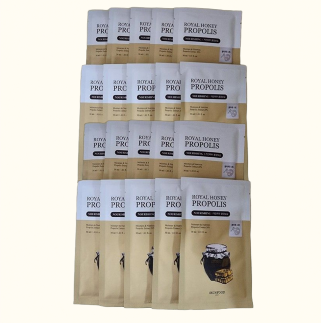 스킨푸드 로열허니 프로폴리스 인리치 마스크팩 30ml, 1개입, 20개