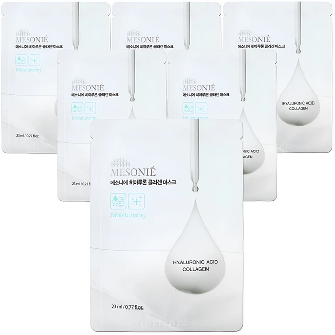 메소니에 히알루론 콜라겐 마스크팩 23ml, 60개, 1개입 - 쿠팡