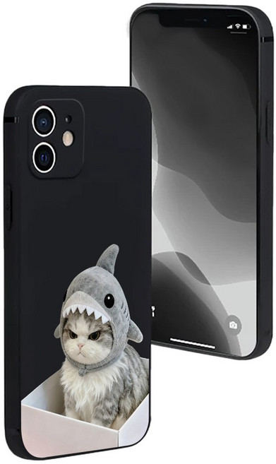 모자 고양이 화나다 귀여워 아이폰 폰케이스