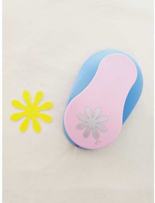 [빛나니라니]모양펀치 꽃 펀칭기 3인치 75mm 데이지꽃 타공기 종이 타공펀치 슈퍼빅