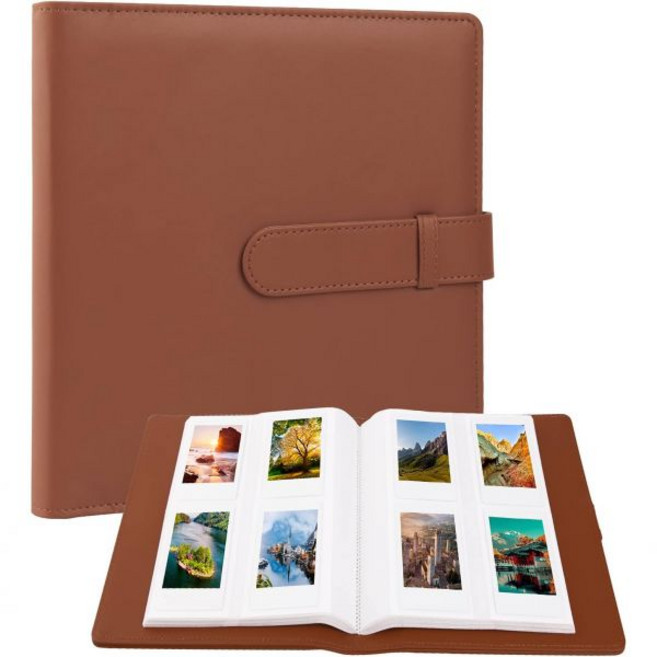 Rekeen256 후지필름 인스탁스 미니 카메라/폴라로이드 2인치x3인치용 사진첩사진 2x3 11 12 9 90 70 40 8 인스턴트 카메라 블루, Brown, 1개