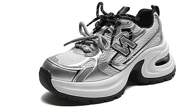 老爹鞋 韓版 厚底休閒運動鞋 7cm 增高女鞋 真皮跑步鞋 鬆糕鞋