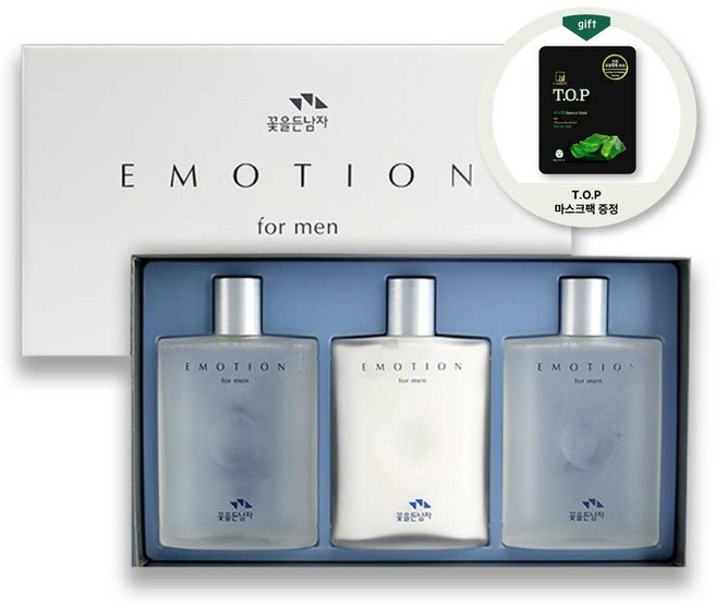 3개)꽃을든남자 이모션 스킨160ml 스킨+스킨+로션, 1세트