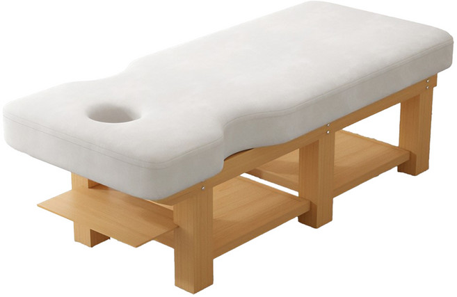 안마 베드 침대 목 어깨 허리 마사지기 안마기 의료용, 화이트, 1개