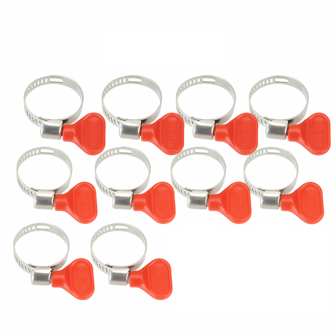 손잡이호스밴드 10개세트 호스반도 클램프 고정 나비반도 나비밴드, 1세트