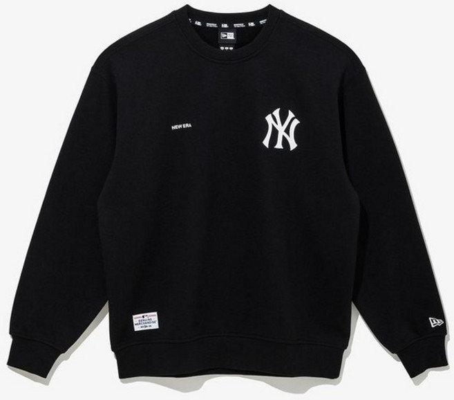 뉴에라 MLB 뉴욕 양키스 팀 로고 맨투맨 블랙 14742017 154328
