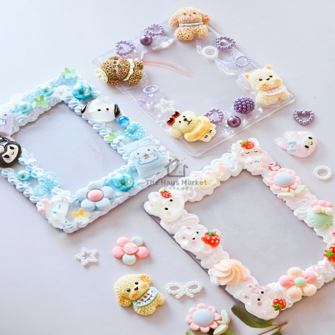 데코덴 캐릭터 탑로더 꾸미기 세트 토끼 강아지 DIY 키트, 1세트, 캐릭터탑로더세트